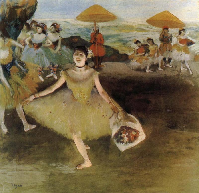 Edgar Degas Curtain call oil painting image